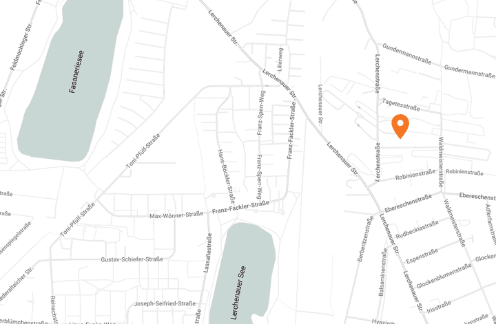 Karte zum Standort Team Laurien & Alex (Lerchenstraße 14, Haus 3, München)